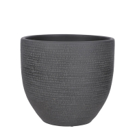 Кашпо Edelman Carrie pot round 24см чорний (1086345) купить
