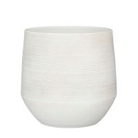 Кашпо Edelman Evora pot round 37 см белый купить