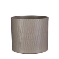 Кашпо Edelman Era pot round рельефний 17,5 cм сiро-коричневий купить