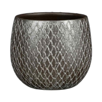 Кашпо Edelman Madeira pot round 23 см срiбний купить