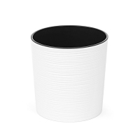 Кашпо Мальва із вазоном вкладкою 250 долото-білий купить