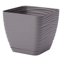 Вазон Sahara квадрат каменный 15 см с поддоном купить