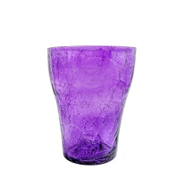Кашпо для квітів скло фіолет 16 см купить