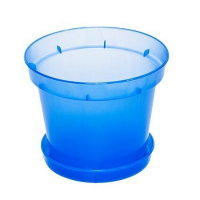 Горшок Орхидея прозрачный D180  голубой купить