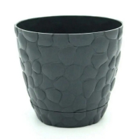 Вазон Elif Стоун с подставкой №3 2л темно-серый купить