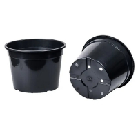 Горщик для розсади круглий чорний RS40л купить