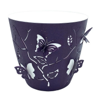 Горшок Alyaplastik 3D 0,7л темно-фиолетовый купить