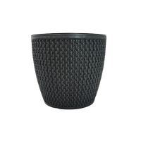 Вазон плетеный 1,5л темно-серый купить