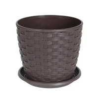 Горшок для цветов с подст Ротанг 16*15 