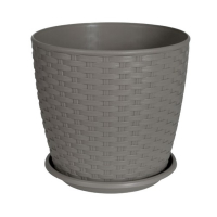 Горшок для цветов с подст Ротанг 24*22 